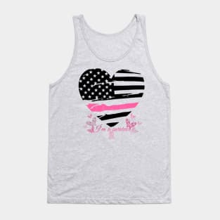 I'm A Survivor Breast Cancer Awareness Heart Tank Top